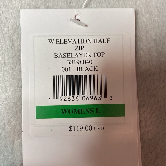 Spyder west elevation 1/2 zip base layer  pullover jacket gray size large - Picture 4 of 5